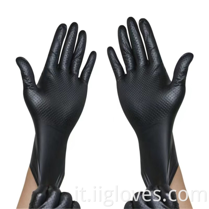 Famiglia M Sicurezza Modello a impugnatura rialzata Guoghi in lattice Texture diamante nera